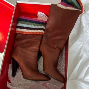 Coach Monika leather heeled boots